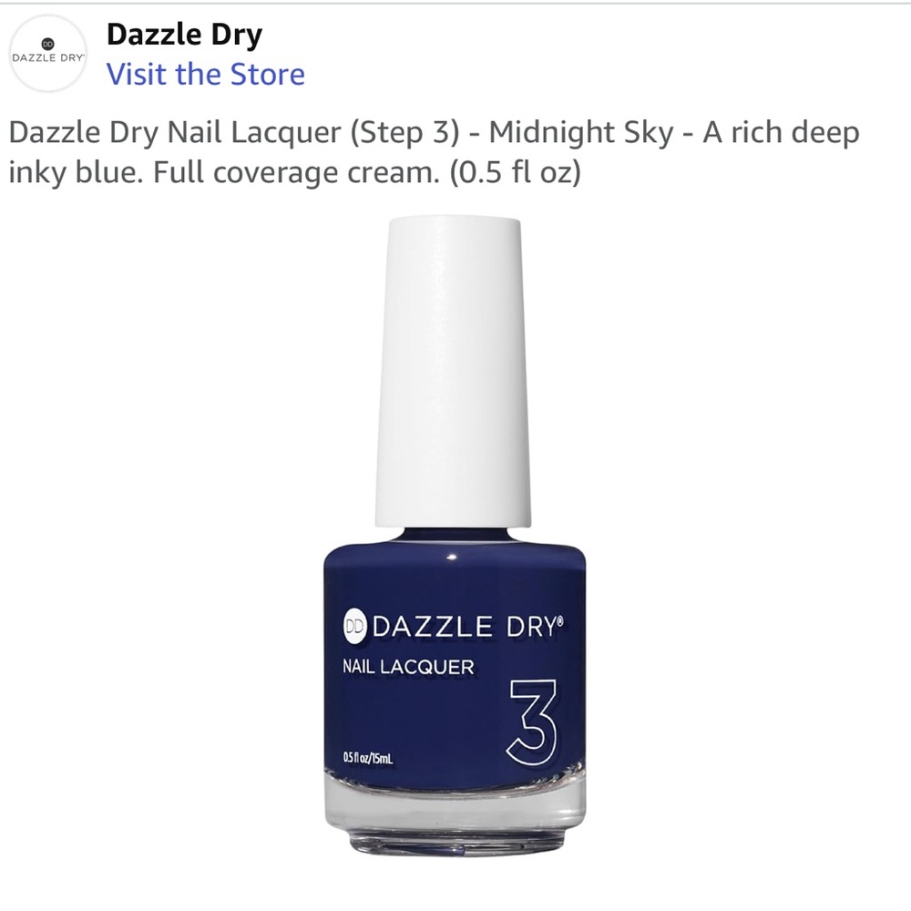 Dazzle Dry Midnight Sky Nail Lacquer
